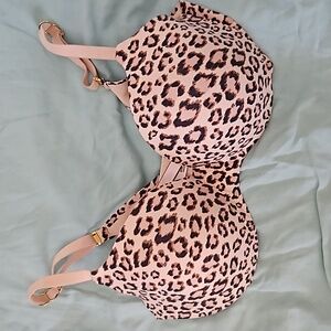 Victoria Secret Animal Print Incredible Demi  Bra  36DD